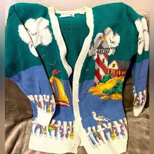 Classic hand stitched Marisa Christina sweater jacket